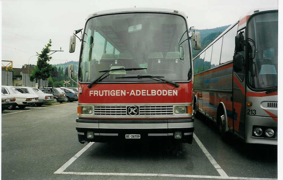 (008'412) - AFA Adelboden - Nr. 23/BE 26'709 - Setra (ex Wittwer, Neuch�tel) am 2. Juli 1992 in Thun, Seestrasse