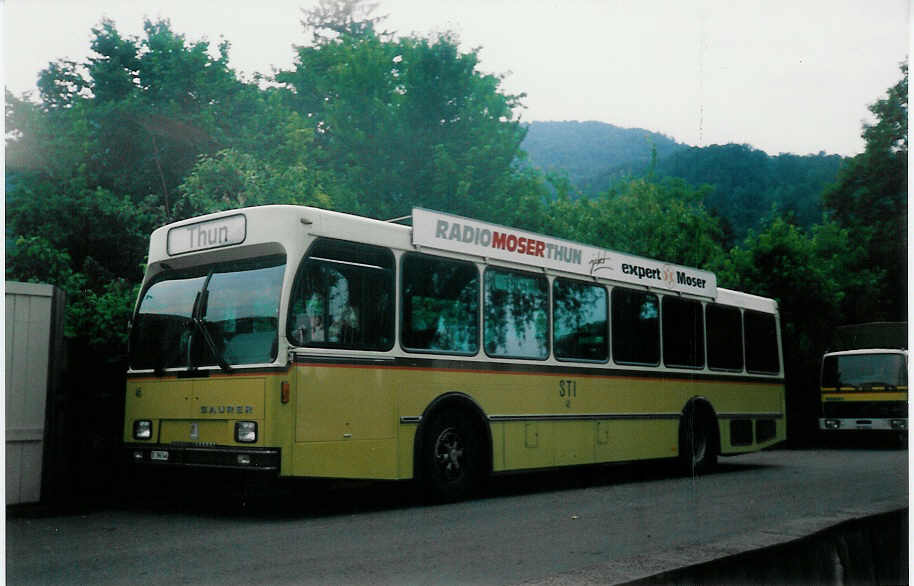 (012'602) - STI Thun - Nr. 46/BE 396'546 - Saurer/R&J am 21. Juni 1995 bei der Schiffl�ndte Thun