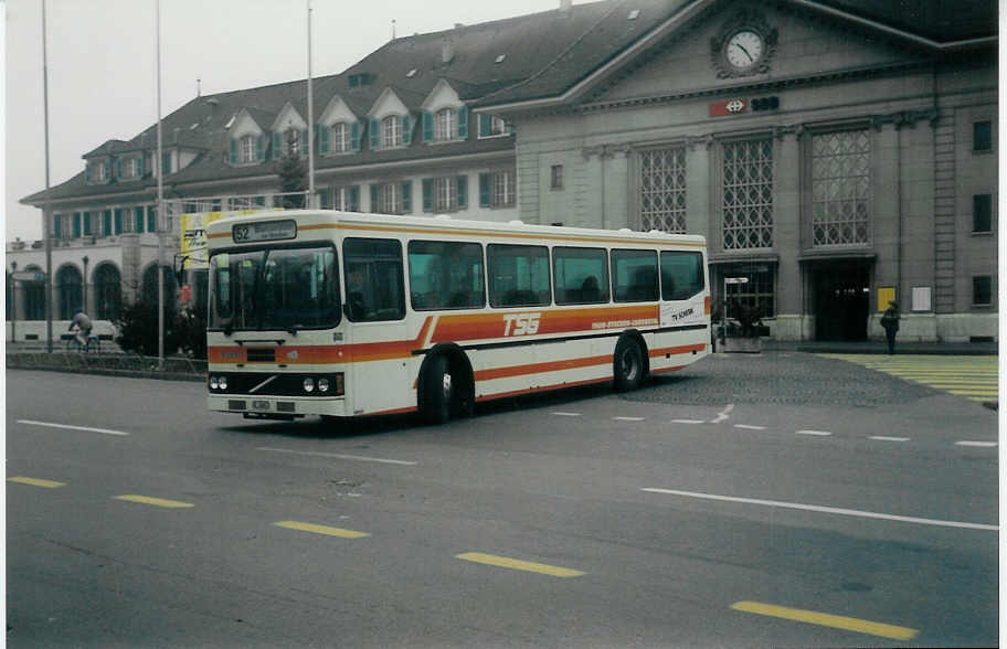 (013'736) - TSG Blumenstein - Nr. 6/BE 26'667 - Volvo/FHS am 18. M�rz 1996 beim Bahnhof Thun