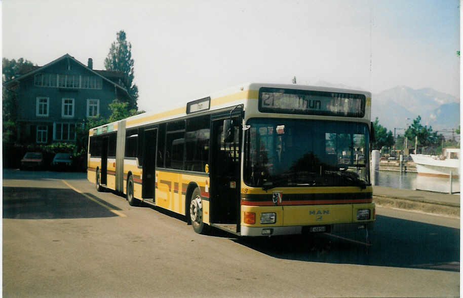 (014'114) - STI Thun - Nr. 68/BE 458'568 - MAN am 6. Juni 1996 bei der Schiffl�ndte Thun