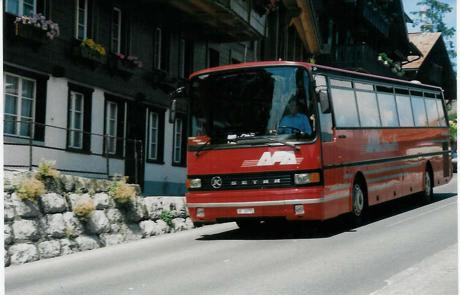 (014'416) - AFA Adelboden - Nr. 11/BE 26'701 - Setra am 14. Juli 1996 in Adelboden, M�hleport
