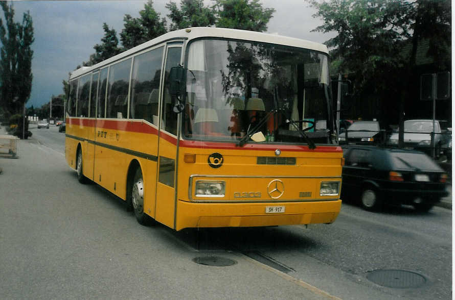 (014'729) - Rattin, Schaffhausen - Nr. 17/SH 917 - Mercedes/Barbi am 24. August 1996 bei der Schiffl�ndte Thun