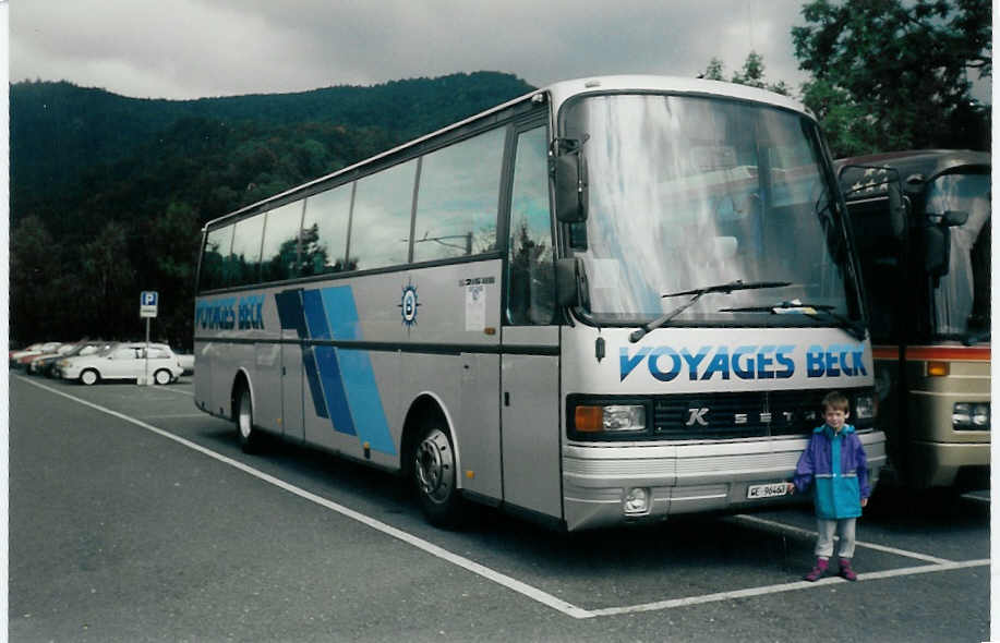 (014'909) - Beck, Gen�ve - GE 96'463 - Setra am 31. August 1996 in Thun, Seestrasse