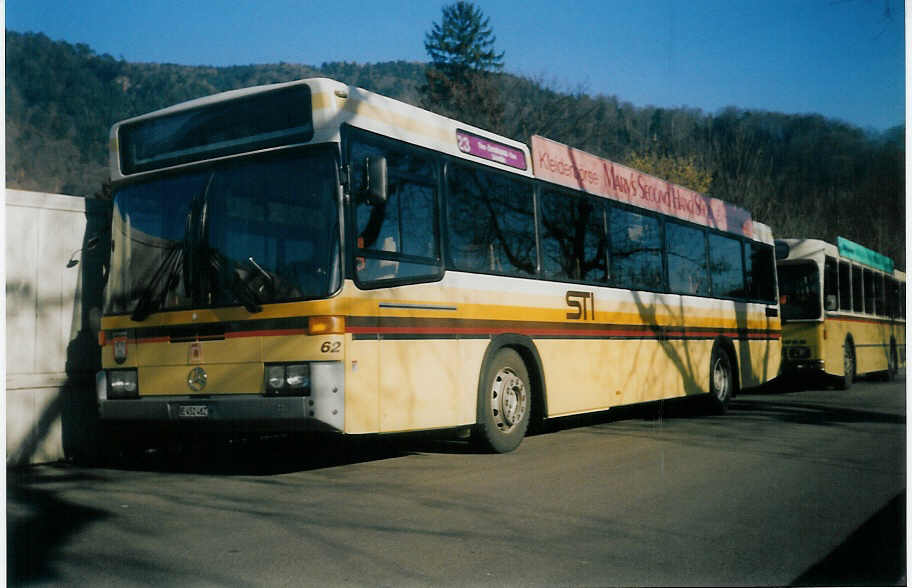 (016'226) - STI Thun - Nr. 62/BE 452'462 - Mercedes/R&J am 8. Februar 1997 bei der Schiffl�ndte Thun