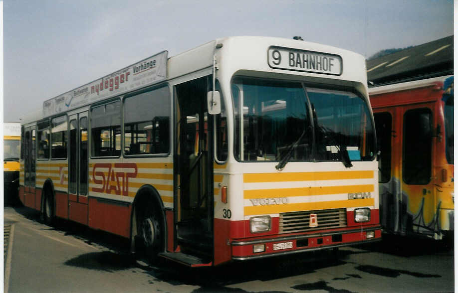 (016'315) - SAT Thun - Nr. 30/BE 419'030 - Volvo/R&J am 3. M�rz 1997 in Thun, Garage