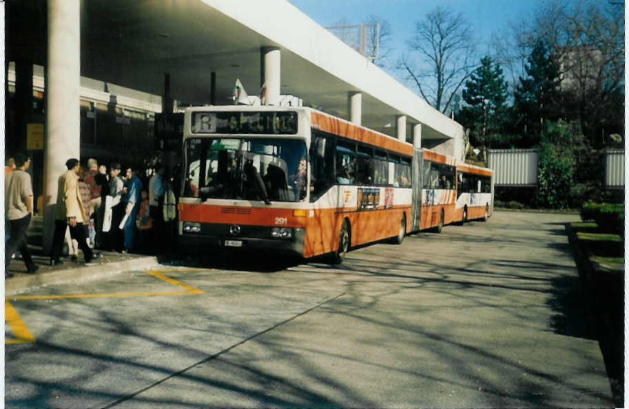 (016'517) - TPG Gen�ve - Nr. 291/GE 96'361 - Mercedes am 16. M�rz 1997 in Gen�ve, Palexpo