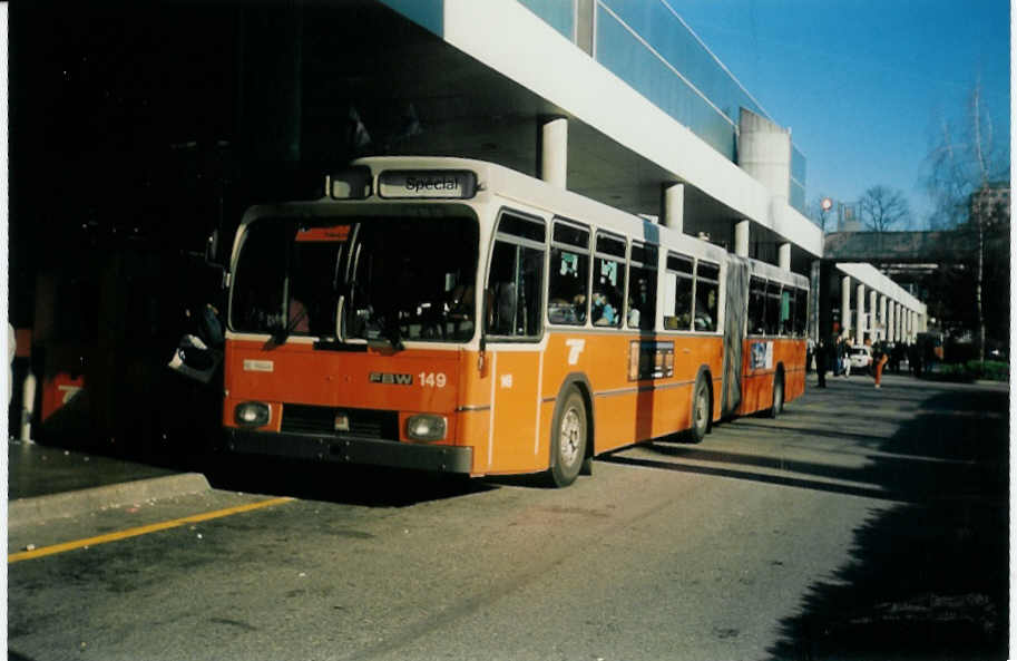 (016'519) - TPG Gen�ve - Nr. 149/GE 96'444 - FBW/R&J am 16. M�rz 1997 in Gen�ve, Palexpo