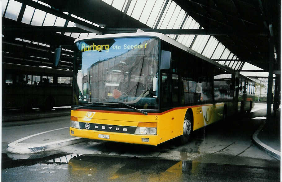 (016'604) - Steiner, Ortschwaben - Nr. 2/BE 90'522 - Setra am 24. M�rz 1997 in Bern, Postautostation