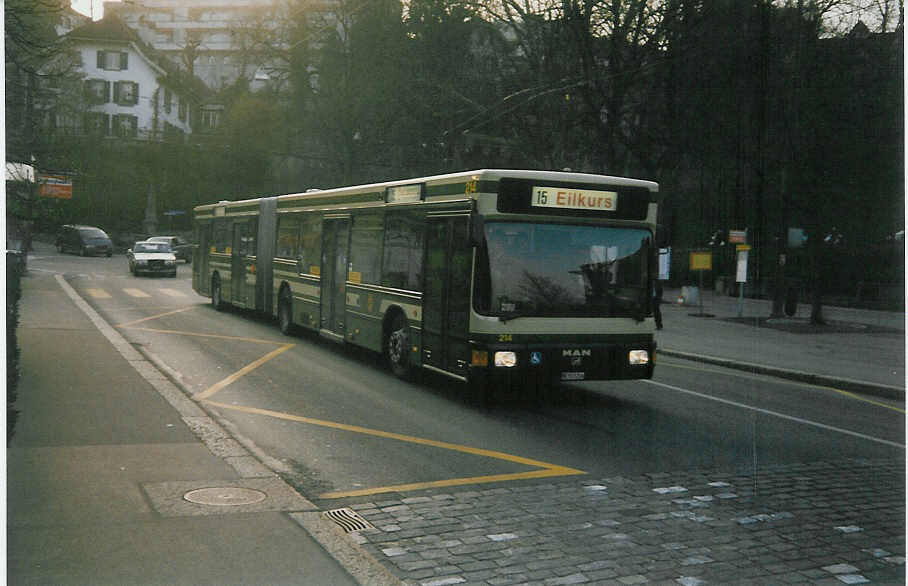 (016'610) - SVB Bern - Nr. 214/BE 513'214 - MAN am 26. M�rz 1997 in Bern, B�rengraben
