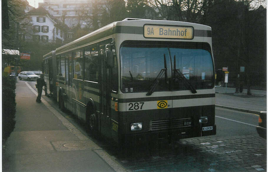(016'612) - SVB Bern - Nr. 287/BE 419'287 - Volvo/R&J-Hess-Gangloff am 26. M�rz 1997 in Bern, B�rengraben