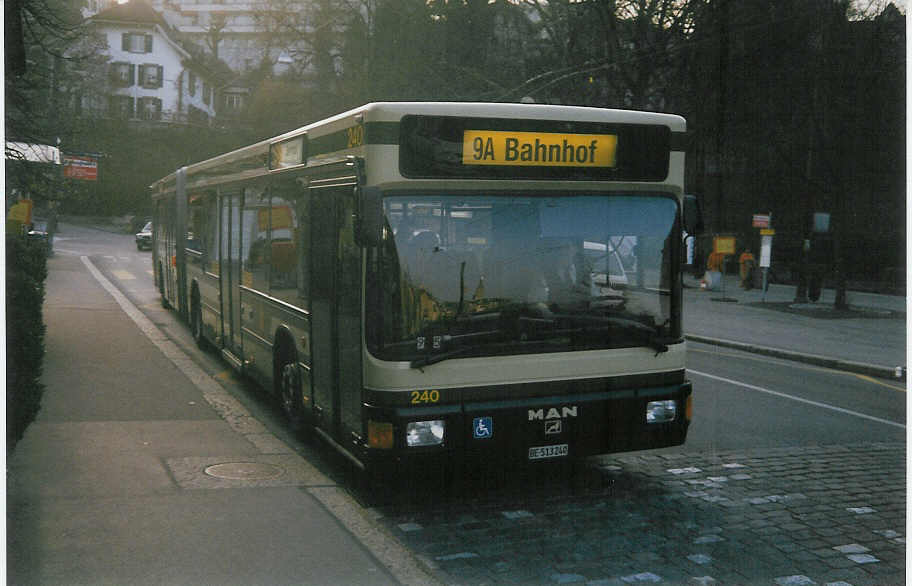 (016'616) - SVB Bern - Nr. 240/BE 513'240 - MAN am 26. M�rz 1997 in Bern, B�rengraben