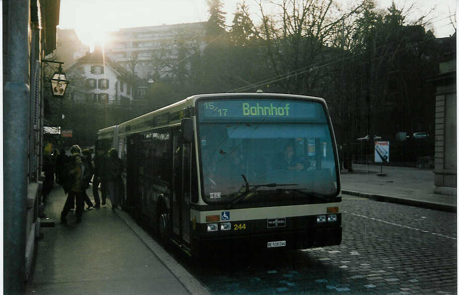(016'626) - SVB Bern - Nr. 244/BE 518'244 - Van Hool am 26. M�rz 1997 in Bern, B�rengraben
