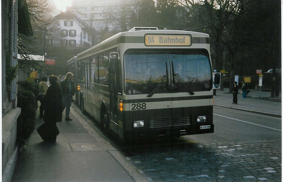 (016'627) - SVB Bern - Nr. 288/BE 419'288 - Volvo/R&J-Hess-Gangloff am 26. M�rz 1997 in Bern, B�rengraben