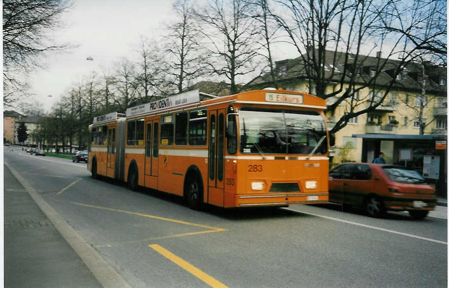 (016'632) - SVB Bern - Nr. 283/BE 339'283 - FBW/Hess-Gangloff am 27. M�rz 1997 in Bern, Rosengarten