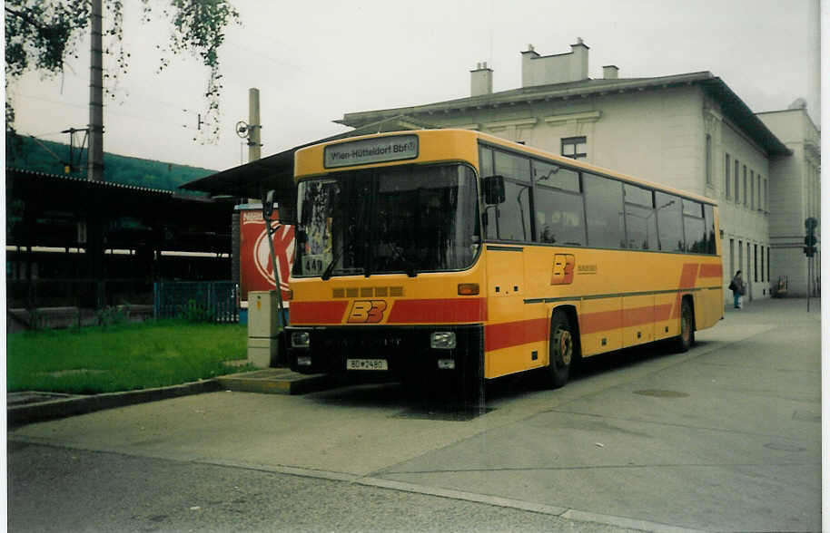 (017'112) - Bundesbus - BD 2480 - Gr�f&Stift am 24. Mai 1997 beim Bahnhof Wien-H�tteldorf
