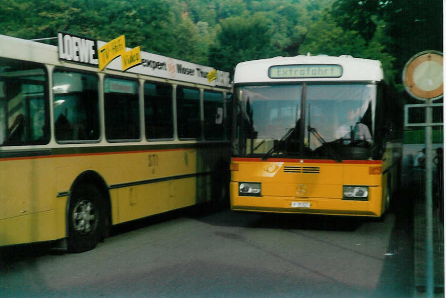 (019'130) - PTT-Regie - P 25'327 - Mercedes/R&J am 5. September 1997 bei der Schiffl�ndte Thun