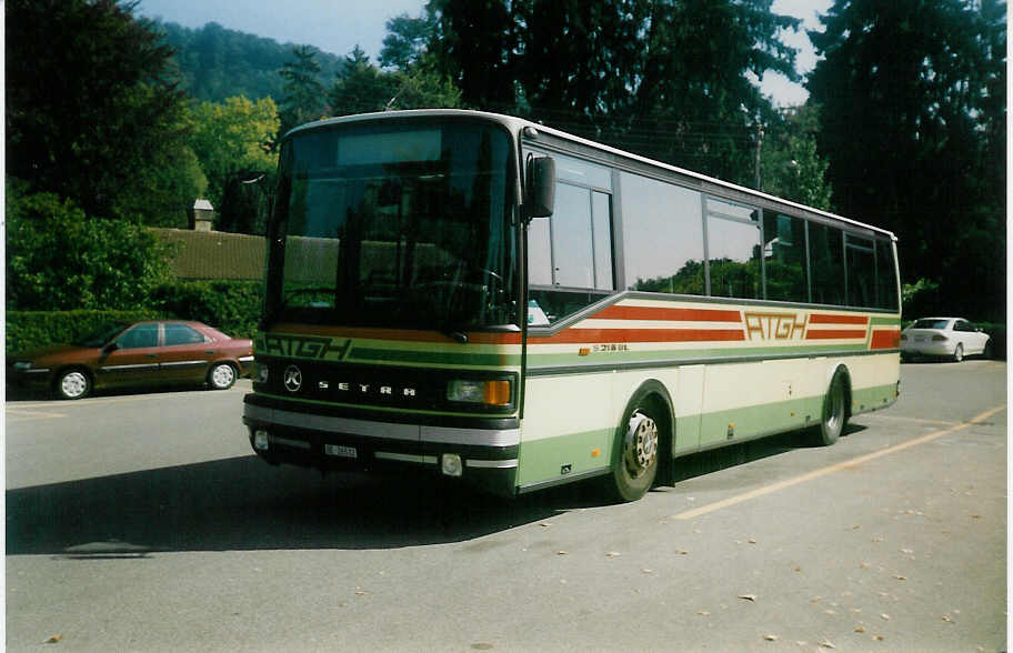 (019'624) - ATGH Heiligenschwendi - Nr. 2/BE 26'532 - Setra am 27. September 1997 bei der Schiffl�ndte Thun