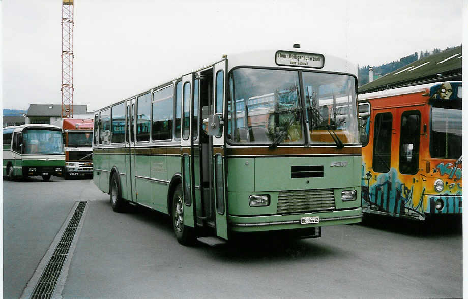 (022'220) - ATGH Heiligenschwendi - Nr. 1/BE 26'412 - FBW/R&J am 23. M�rz 1998 in Thun, Garage STI