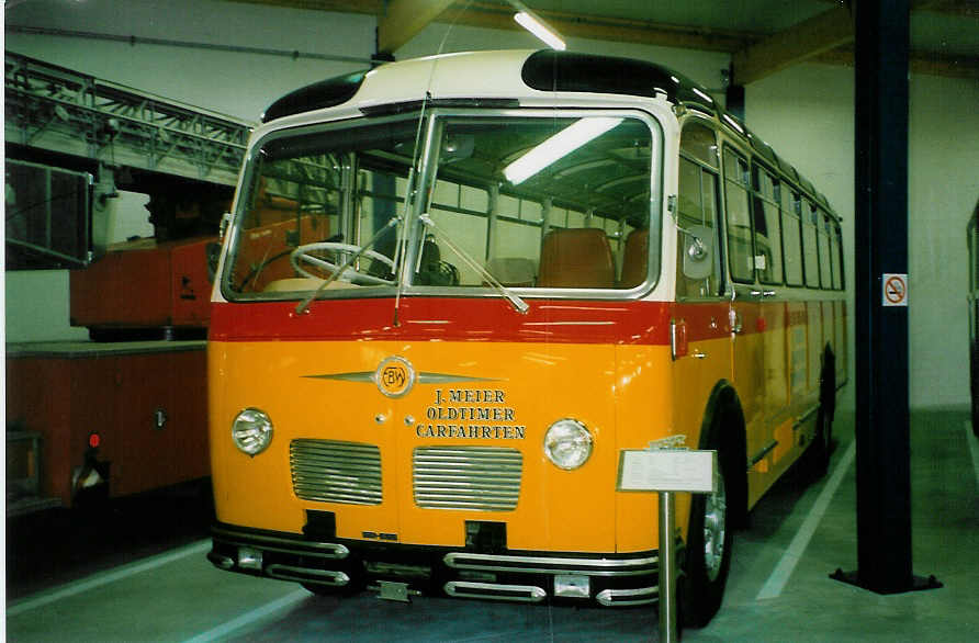 (023'327) - Meier, Gr�t - FBW/R&J (ex Str�ssle, Wengen; ex Kasper, Poschiavo) am 14. Juni 1998 in Wetzikon, FBW-Museum