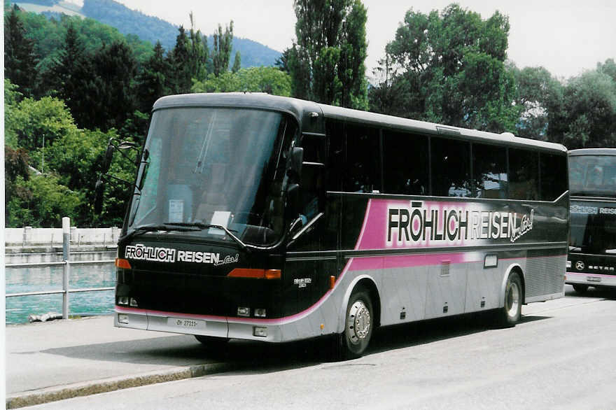 (023'636) - Fr�hlich, Z�rich - ZH 27'111 - Bova am 1. Juli 1998 bei der Schiffl�ndte Thun