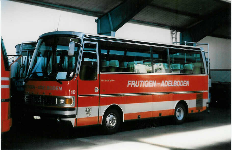 (023'808) - AFA Adelboden - Nr. 10/BE 26'774 - Setra (ex Fr�hlich, Z�rich) am 4. Juli 1998 im Autobahnhof Adelboden