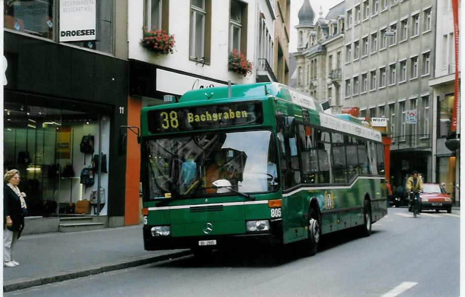 (024'006) - BVB Basel - Nr. 805/BS 2805 - Mercedes am 9. Juli 1998 in Basel, Schiffl�nde