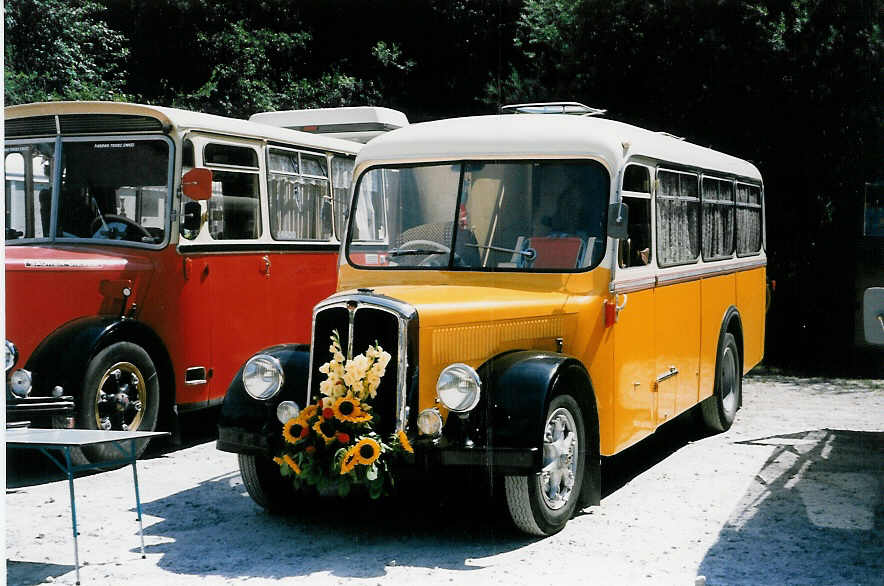 (025'425) - Pfeiffer, H�tten - GL 9959 - Berna/Regazzoni (ex Rieser, H�tten; ex Jelmorini, Tesserete, Malfanti, Sonvico) am 15. August 1998 in Heitenried, Sensegraben