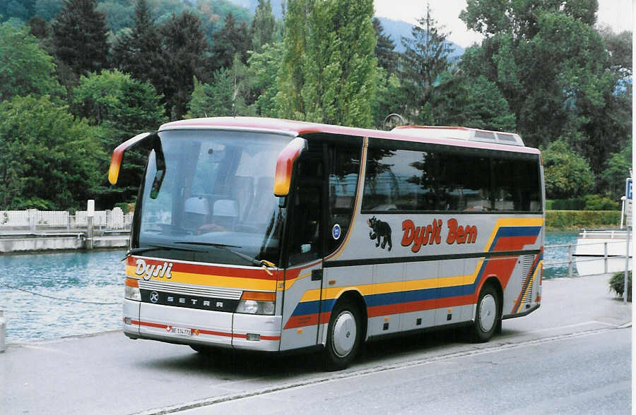 (025'914) - Dysli, Bern - Nr. 27/BE 134'772 - Setra (ex Brumann, Jonen) am 1. September 1998 bei der Schiffl�ndte Thun