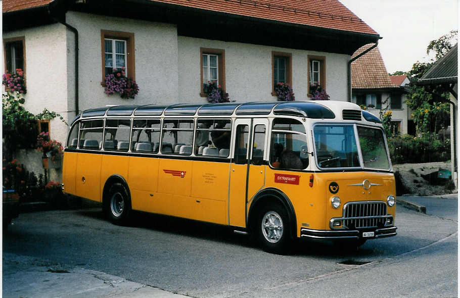 (026'101) - Lambach, M�riken - AG 14'703 - FBW/FHS (ex Hotz, Rickenbach bei Wil/TG; ex P 24'079; ex P 21'579) am 5. September 1998 in Hottwil, Gasthof zum B�ren