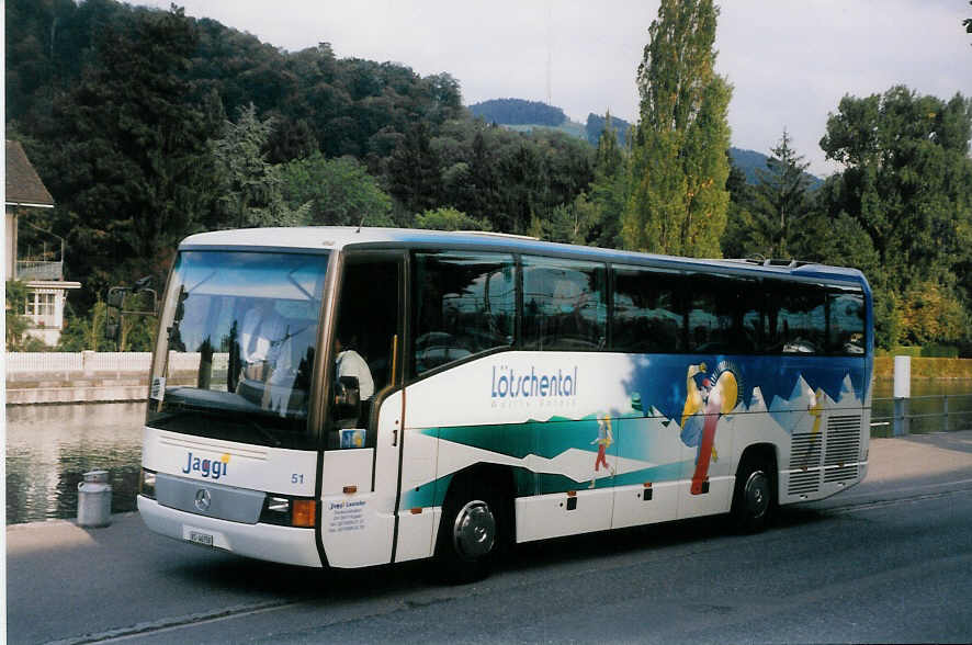 (026'206) - Jaggi, Kippel - Nr. 51/VS 46'758 - Mercedes am 20. September 1998 bei der Schiffl�ndte Thun