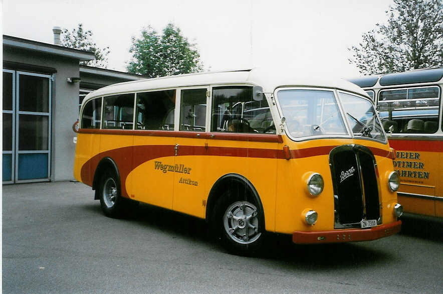 (026'506) - Wegm�ller, Attikon - ZH 7310 - Berna/R&J (ex M+79'501) am 3. Oktober 1998 in R�ti, Sonnenplatz