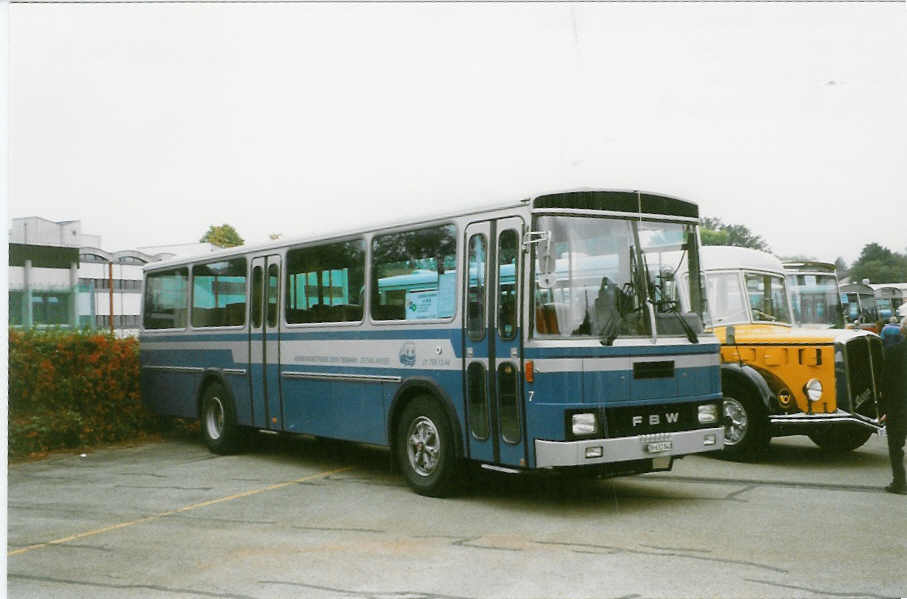 (026'535) - Tiemann, Oetwil - Nr. 7/ZH 632'840 - FBW/T�scher (ex VZO Gr�ningen Nr. 7) am 3. Oktober 1998 in R�ti, Sonnenplatz