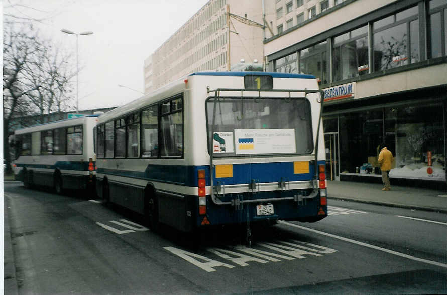 (028'517) - ZVB Zug - Nr. 102/ZG 82'542 - Lanz+Marti/Hess Personenanh�nger am 31. Dezember 1998 in Zug, Steinhof