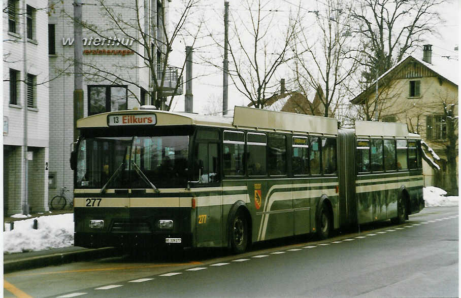 (029'331) - SVB Bern - Nr. 277/BE 339'277 - FBW/Hess-R&J am 16. Februar 1999 in Bern, Bachm�tteli