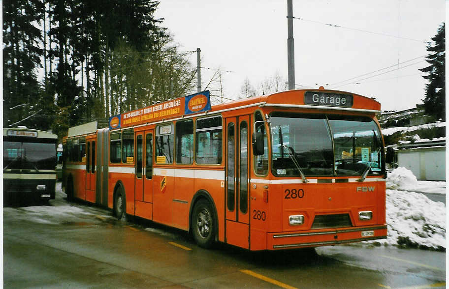 (029'334) - SVB Bern - Nr. 280/BE 339'280 - FBW/Hess-Gangloff am 16. Februar 1999 in Bern, B�mpliz