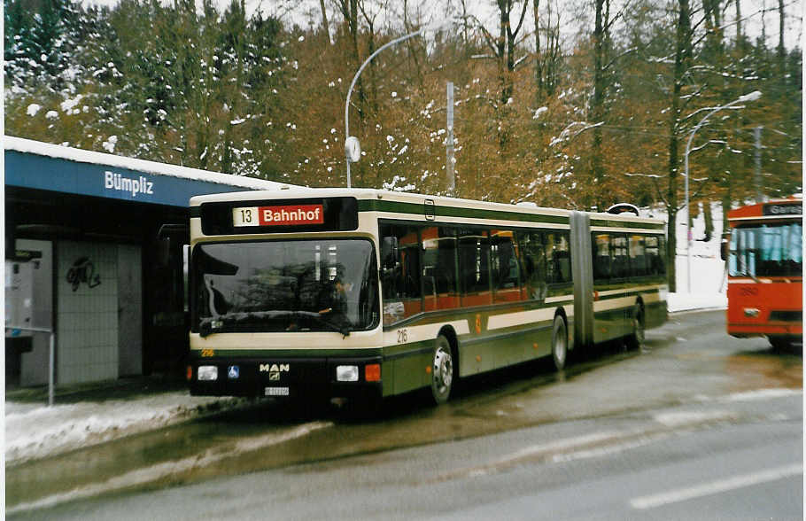 (029'402) - SVB Bern - Nr. 226/BE 513'226 - MAN am 16. Februar 1999 in Bern, B�mpliz