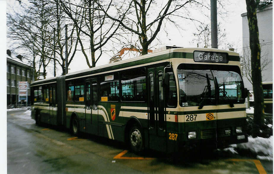 (029'404) - SVB Bern - Nr. 287/BE 419'287 - Volvo/R&J-Hess-Gangloff am 16. Februar 1999 in Bern, Bachm�tteli