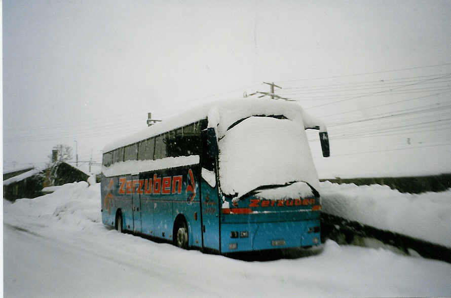 (029'429) - Zerzuben, Visp-Eyholz - Nr. 2/VS 44'605 - Bova am 23. Februar 1999 beim G�terbahnhof Frutigen