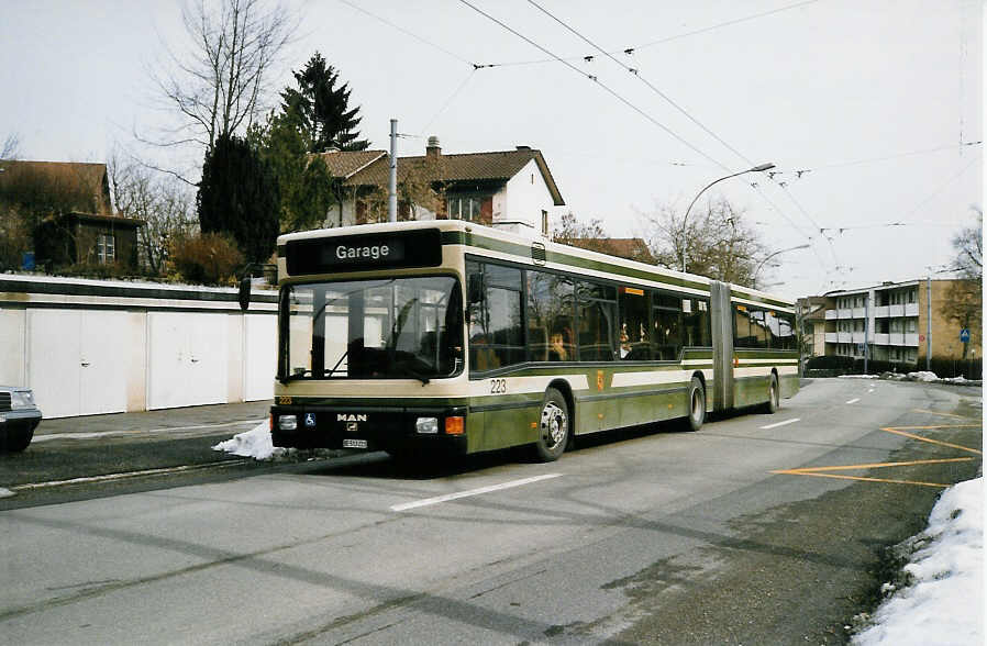 (029'801) - SVB Bern - Nr. 223/BE 513'223 - MAN am 1. M�rz 1999 in Bern, B�mpliz