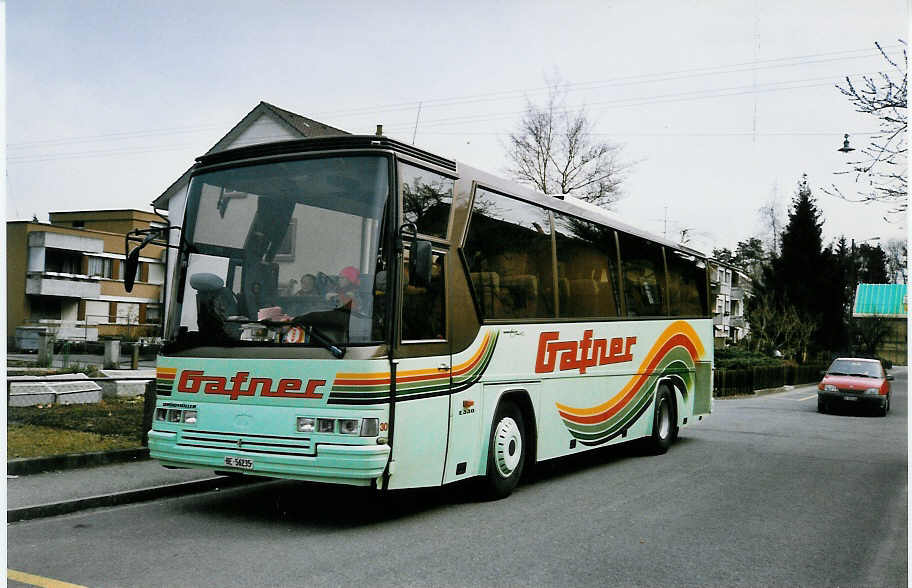 (030'022) - Gafner, Thun - Nr. 30/BE 56'235 - Dr�gm�ller am 10. M�rz 1999 in Thun-Lerchenfeld, Endstation