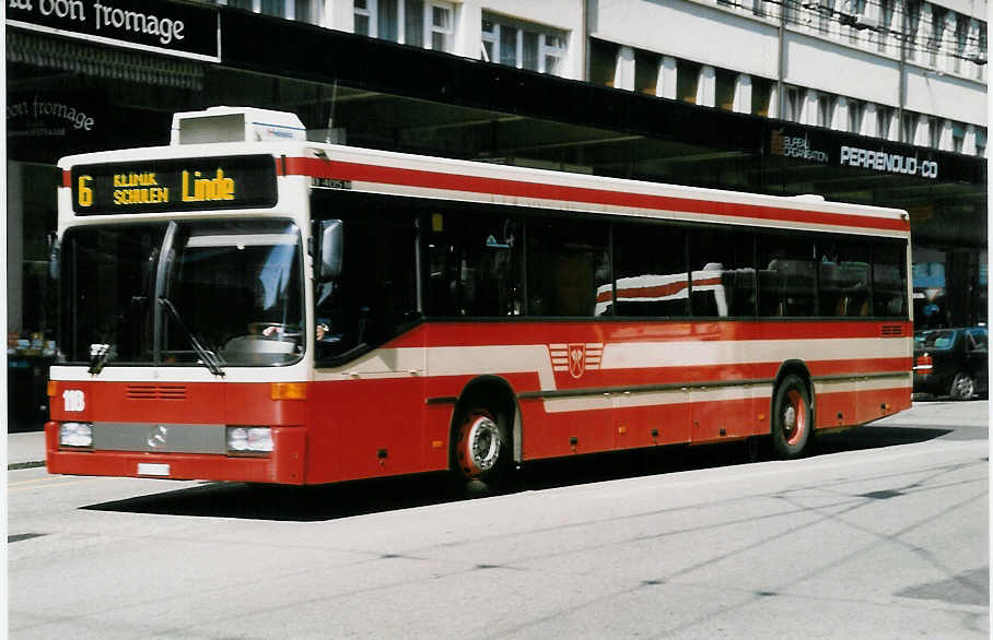 (030'032) - VB Biel - Nr. 118/BE 512'118 - Mercedes am 13. M�rz 1999 beim Bahnhof Biel