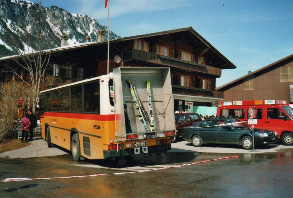 (030'117) - Spring, Schwenden - BE 26'672 - NAW/R&J am 14. M�rz 1999 in Grimmialp, Hotel Spillgerten
