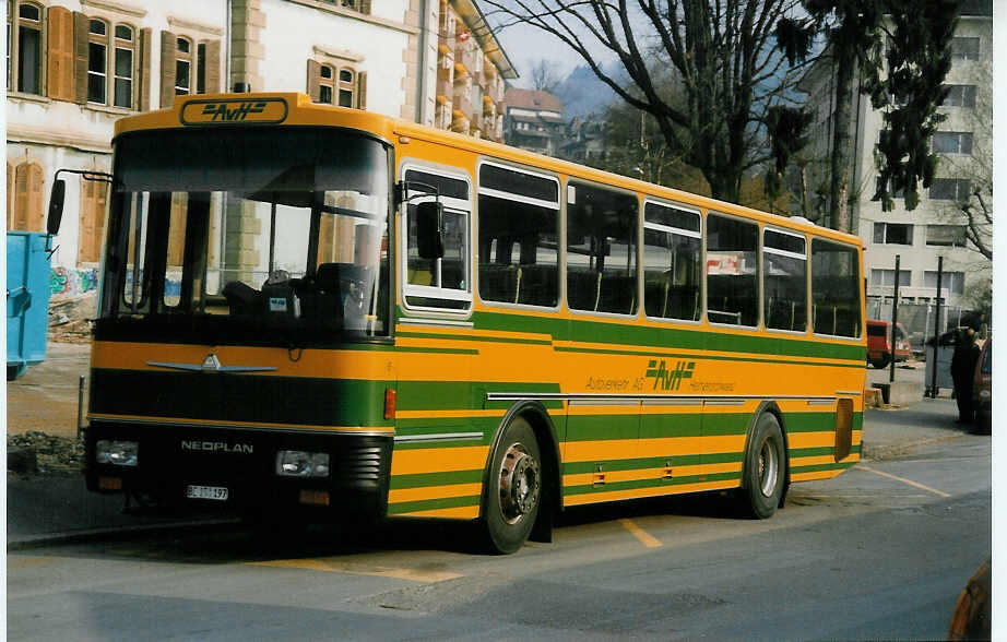 (030'128) - AvH Heimenschwand - Nr. 6/BE 151'197 - Neoplan/Lauber am 16. M�rz 1999 in Thun, Aarefeld