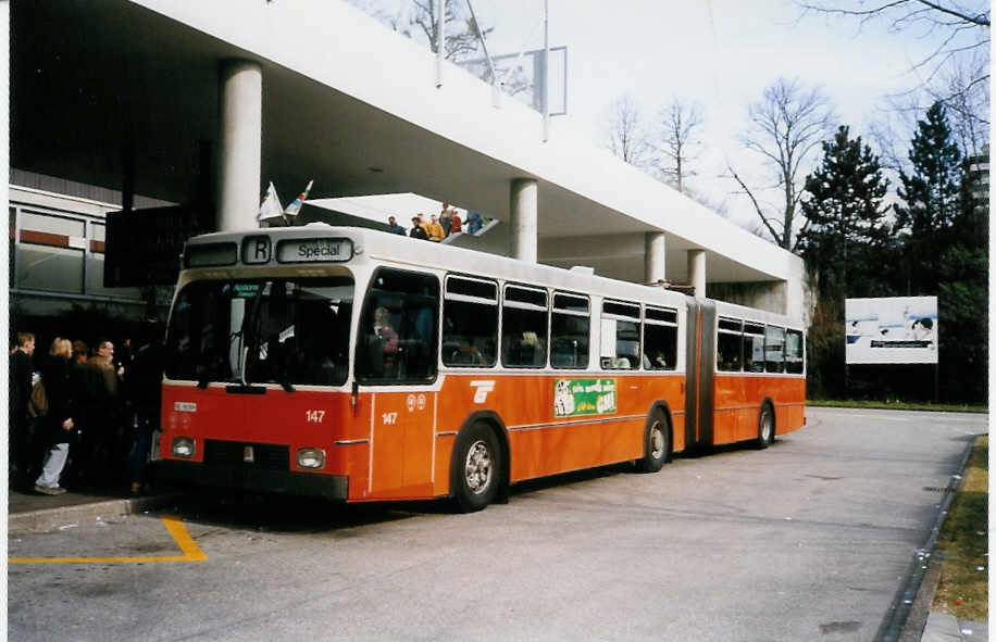 (030'324) - TPG Gen�ve - Nr. 147/GE 96'389 - FBW/R&J am 21. M�rz 1999 in Gen�ve, Palexpo