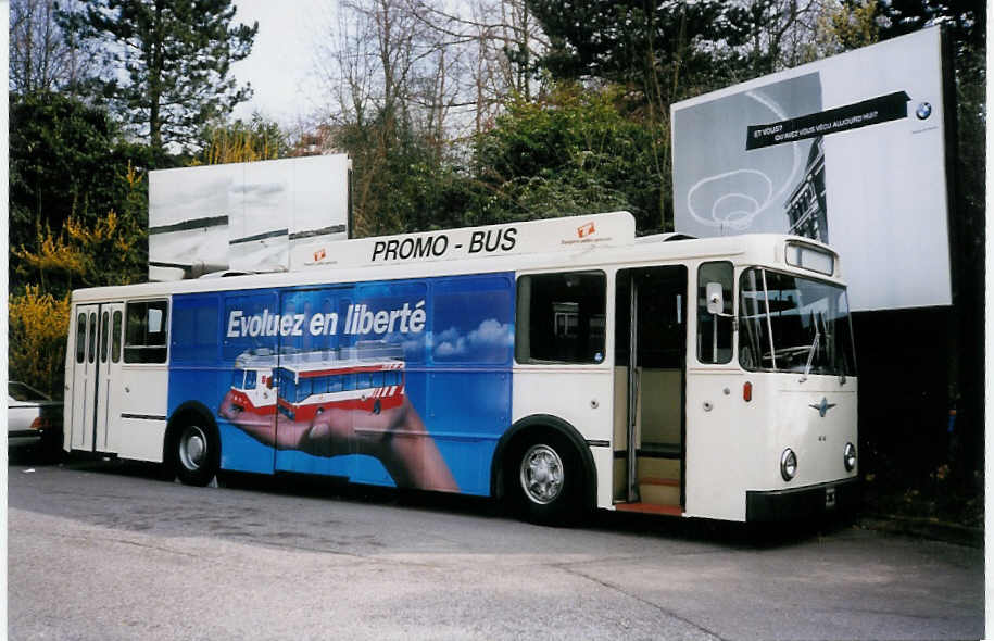 (030'325) - TPG Gen�ve - Nr. 34 - Saurer/Lauber-Hess-R&J (ex Nr. 427) am 21. M�rz 1999 in Gen�ve, Palexpo