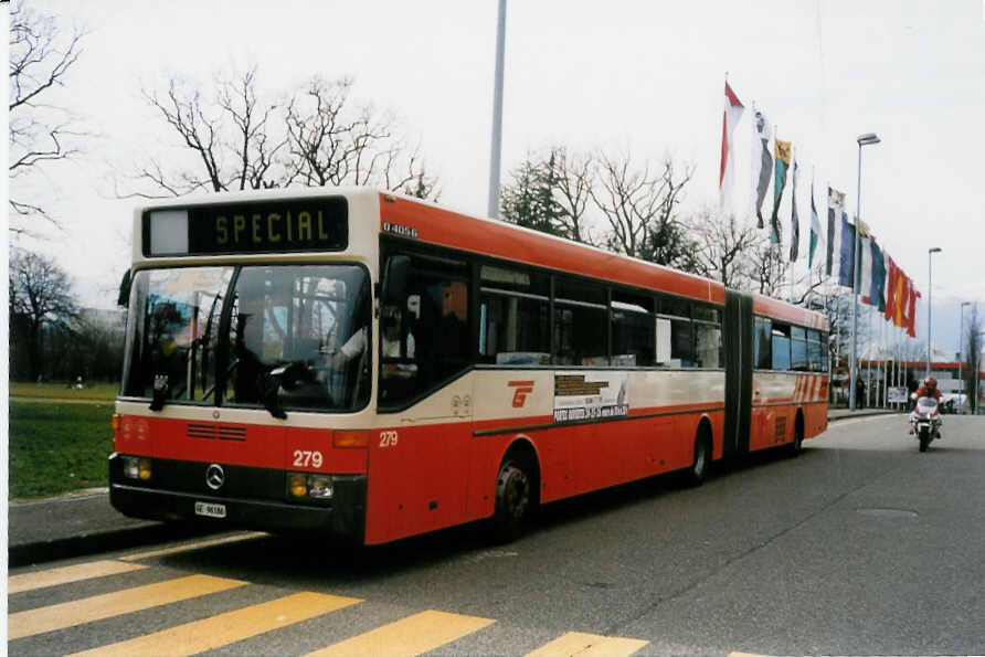 (030'332) - TPG Gen�ve - Nr. 279/GE 96'186 - Mercedes am 21. M�rz 1999 in Gen�ve, Palexpo