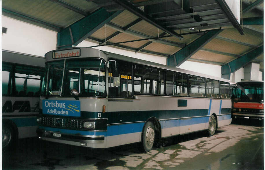 (030'504) - AFA Adelboden - Nr. 8/BE 26'708 - Setra (ex TPYG Yverdon Nr. 2) am 22. M�rz 1999 im Autobahnhof Adelboden