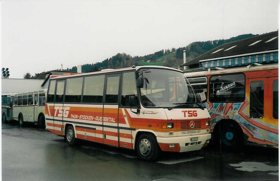 (030'510) - STI Thun - Nr. 7/BE 120'517 - Mercedes/Auw�rter (ex TSG Blumenstein Nr. 7) am 23. M�rz 1999 in Thun, Garage