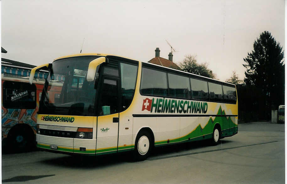 (030'514) - AvH Heimenschwand - Nr. 8/BE 57'461 - Setra am 26. M�rz 1999 in Thun, Garage STI