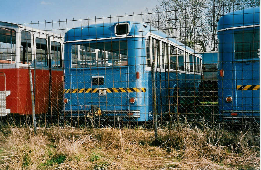 (030'820) - VBZ Z�rich - Nr. 490 - FBW/T�scher (ex Nr. 335) am 10. April 1999 in Herzogenbuchsee, Heiniger